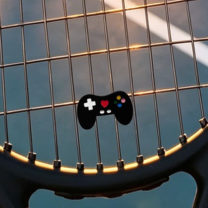 Raquete de tênis amortecedor bonito dos desenhos animados jogo tênis amortecedor raquete de tênis amortecedor fivela lon