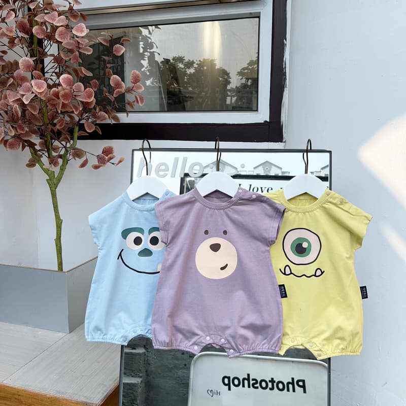 Ins coreano verão estilo bebê macacão meninos meninas bebê bonito dos desenhos animados macacão manga curta estilo fino