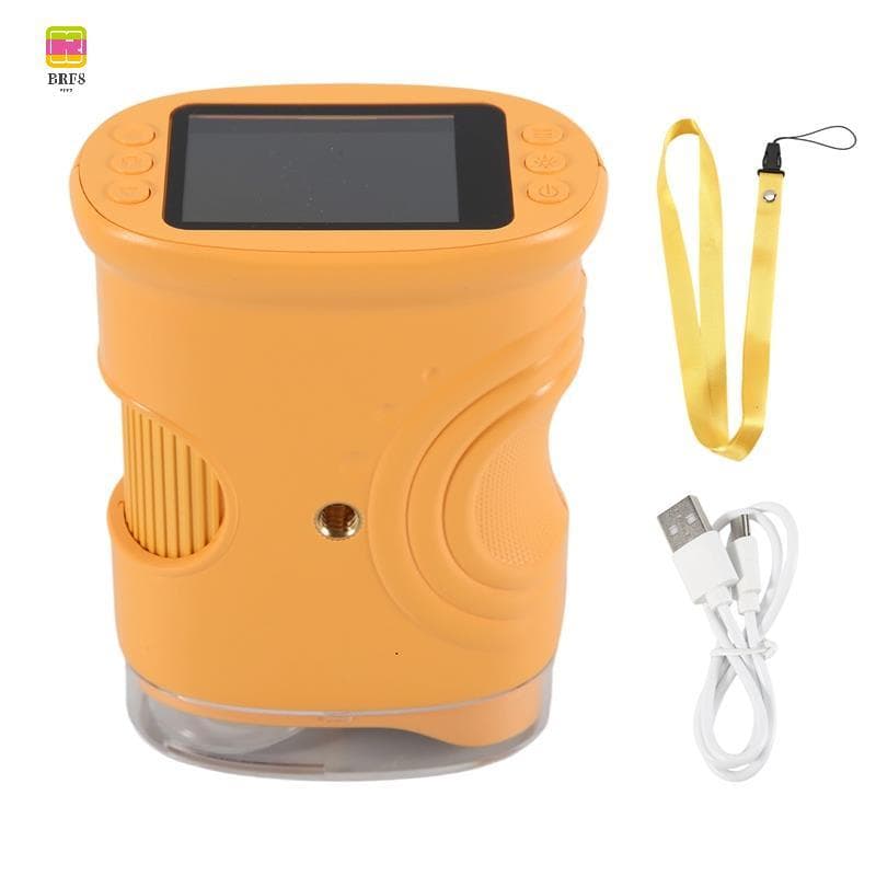 Microscópio Portátil Para Crianças Com Tela HD De 2 Polegadas 50x A 1000X Power Pocket Educacional Presente De Aniversár