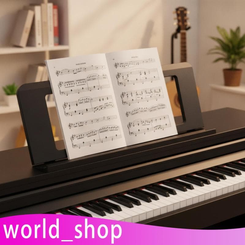[World_shop] Descanso De Música Para Piano Digital Compatível Suporte Teclado Resistente Retangular Leve Palco