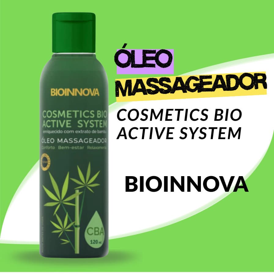 Óleo Massageador CBA Cosmetics Bio Active System 120ml - Nutribelle