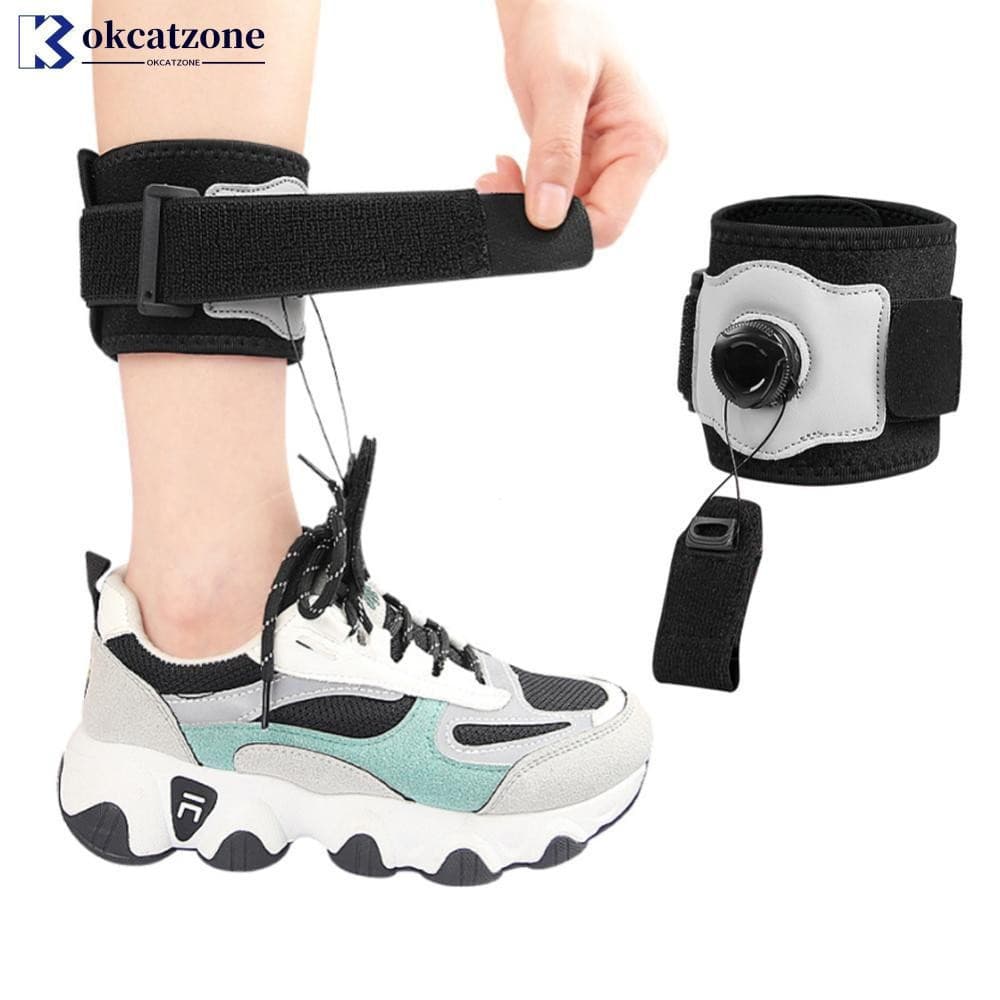 OKCATZONE Botão Ajuste Pé Gota Órtese Confortável Respirável Tornozelo Pull-up Suporte De Correção Fixa Cuidados Com Os