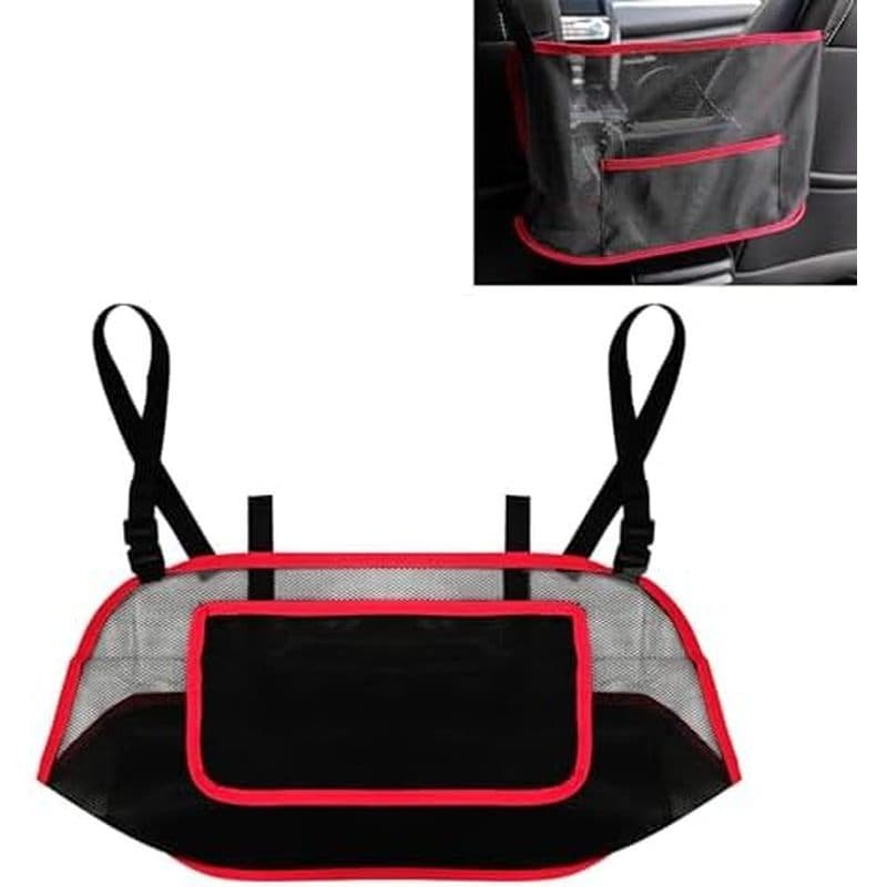 Suporte Para Bolsa De Carro Entre Os Assentos Traseiros , Bolso De Rede Dianteiros , Malha Organizadora De Armazenamento