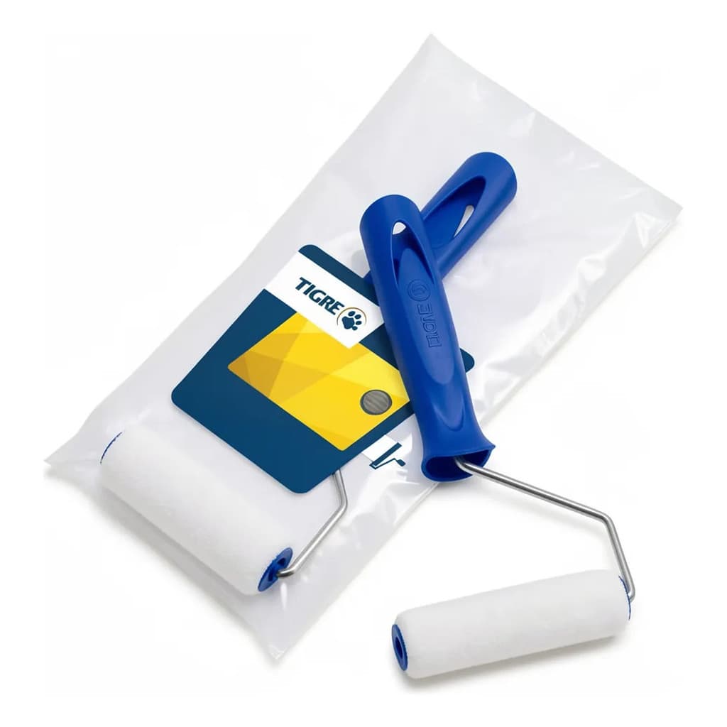 Rolo Para Pintura De Lã Sintética 9cm Tigre Ideal Para Epóxi