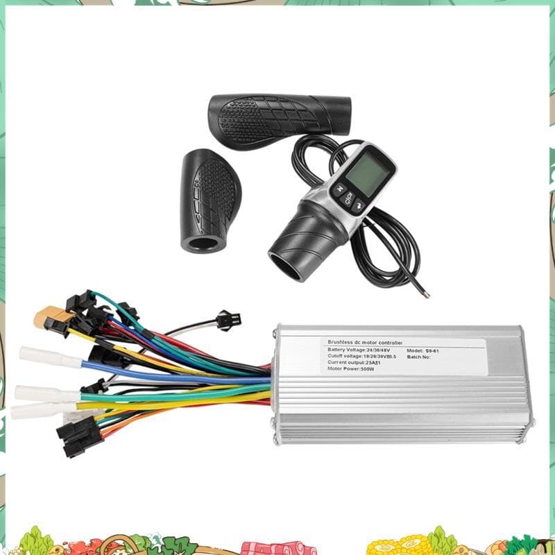 Controlador Sem Escova Para Bicicleta Elétrica , 500W , 25A , Com Display LCD , 24V , 36V , 48V , Scooter , Motor , Ebik