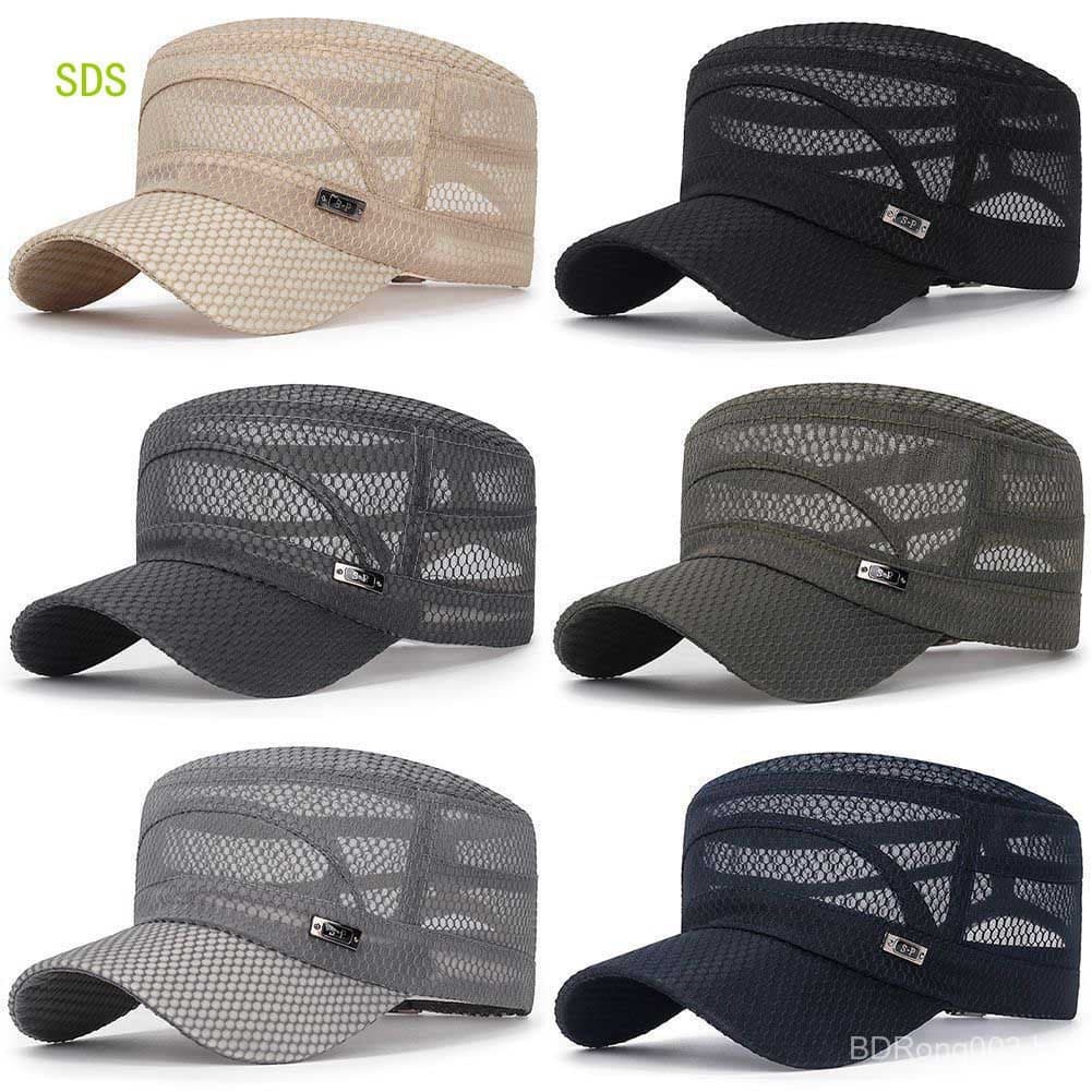 Chapéu De Sol Masculino Ao Ar Livre SDS 1PC , Boné Superior Plano De Secagem Rápida De Malha Respirável