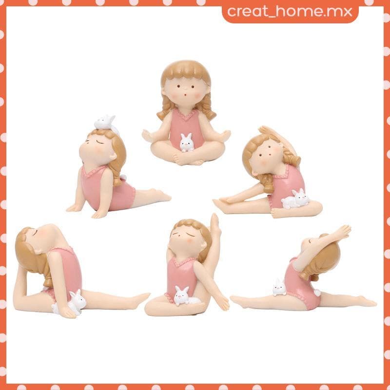 [Creat_home] Escultura De Pose , Coelhinha De Resina Exclusiva Colecionável De Contemplação Para Prateleira De Ioga De E