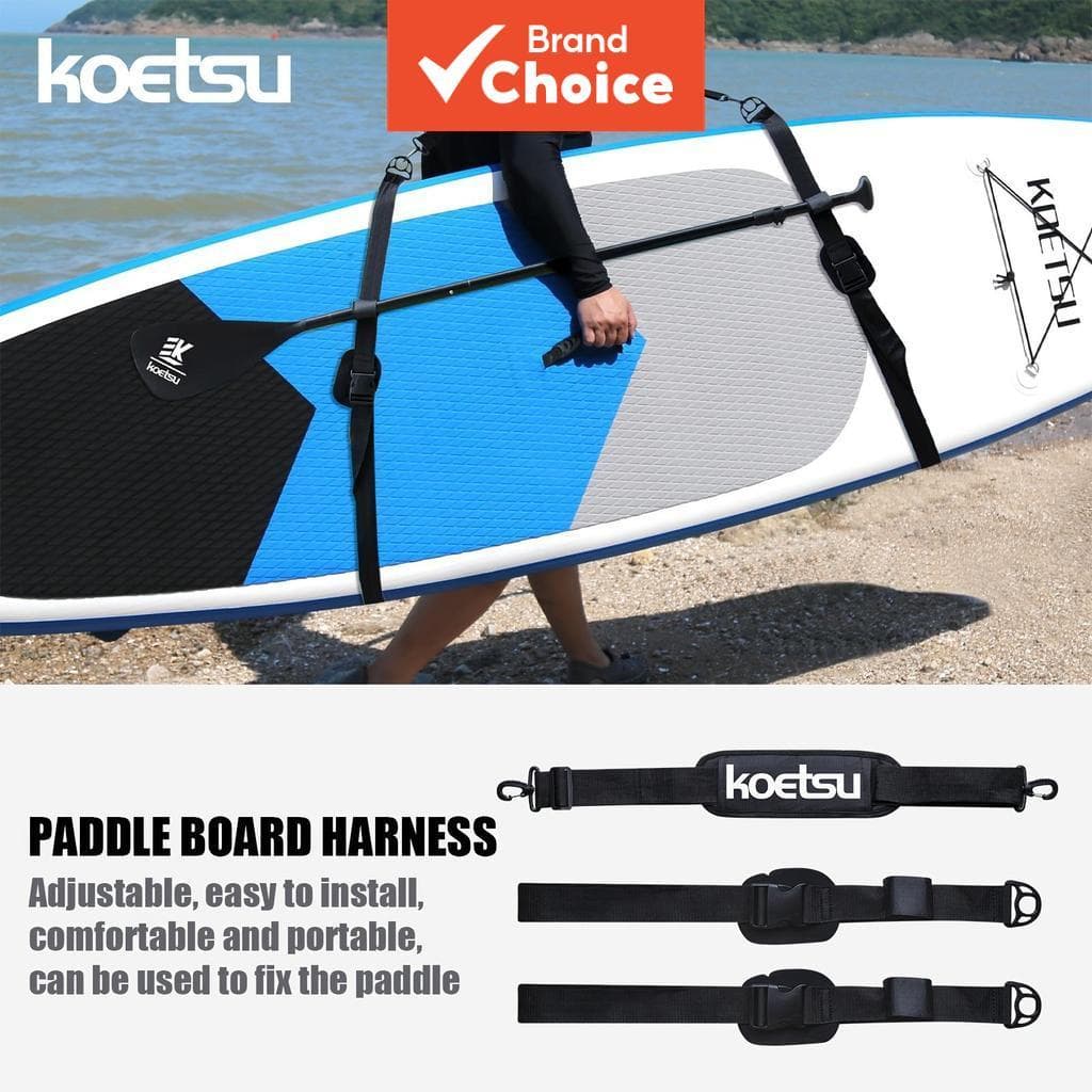 Alça de Ombro Ajustável KOETSU para Prancha de SUP, Oxford + EVA, Cinto de Transporte Confortável para Prancha de Surf