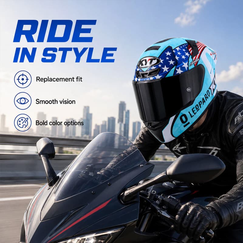 Viseira KYT TT-Revo Course Vision Novidade Várias