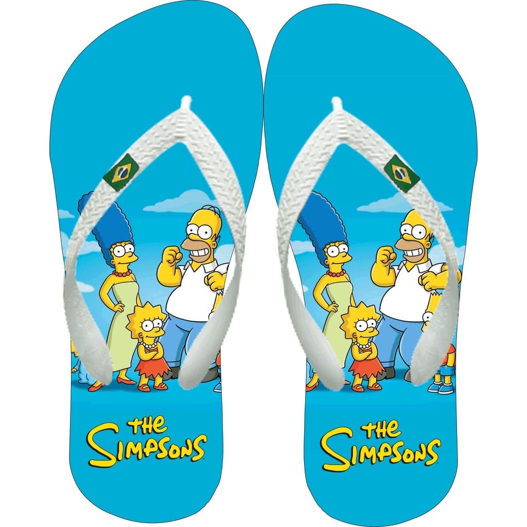 Chinelo Exclusivo Sucesso Simpsons Oferta Infantil e Adulto Envio Rápido chinelos exclusivos Novo