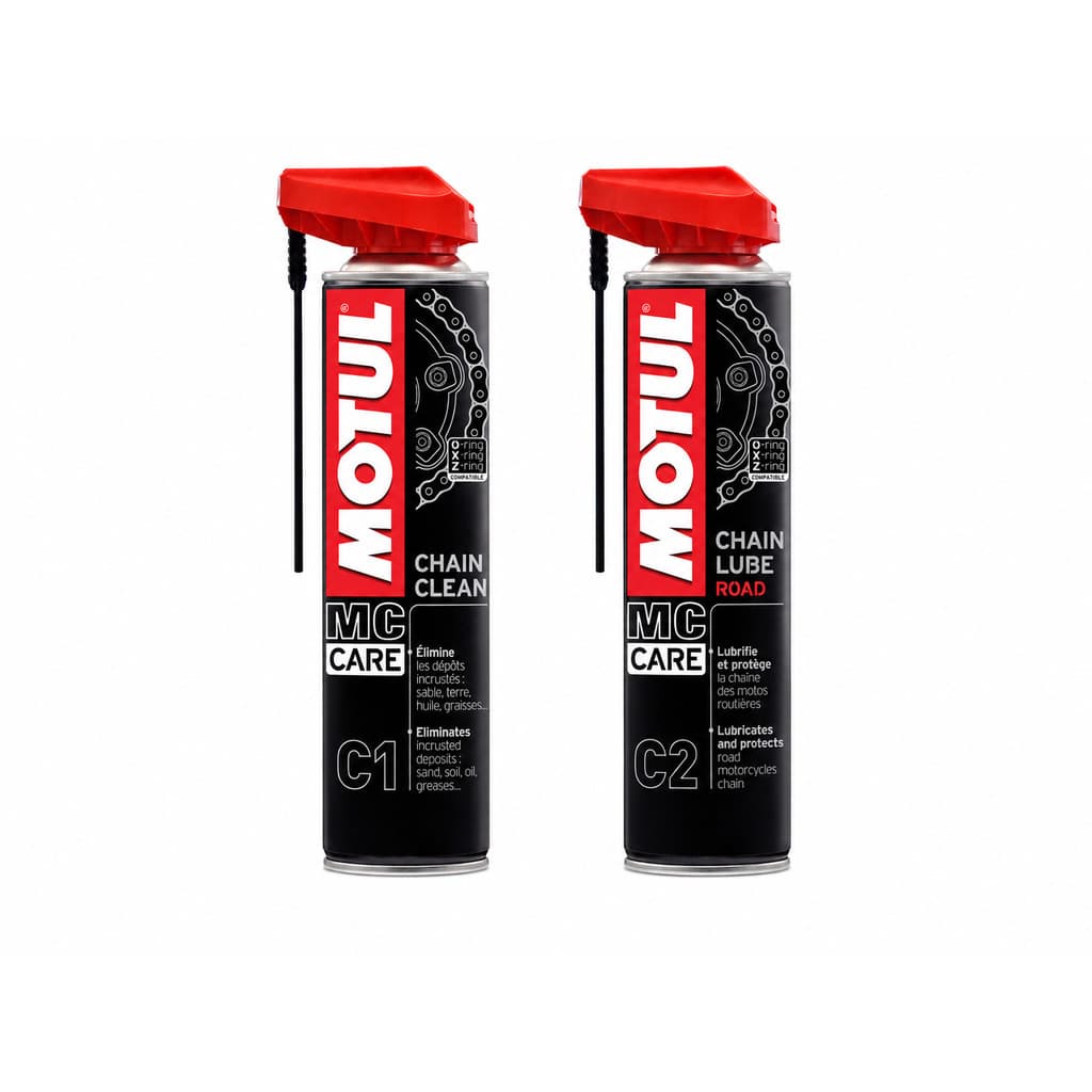 Limpa E Lubrifica Corrente Motul Kit C1 + C2