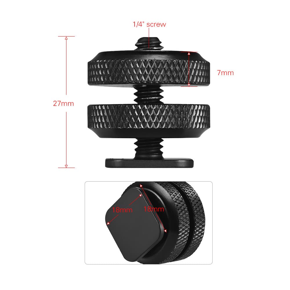 aemomo-BR XIXIAN 2pcs câmera montagem em sapata para 1/4