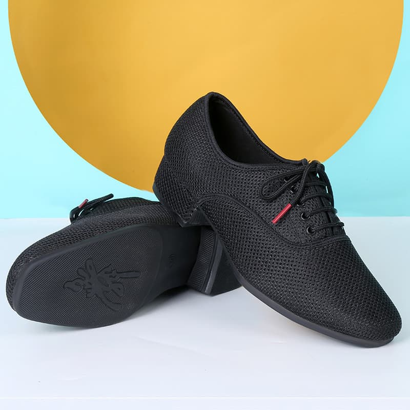 Malha moderna sapatos de dança padrão nacional dança quadrada sapatos de dança Social ao ar livre respirável sola macia