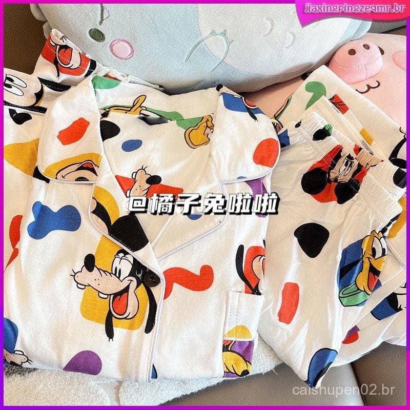 Pijama Snoopy de Manga Longa para Mulheres em Casa JJTA