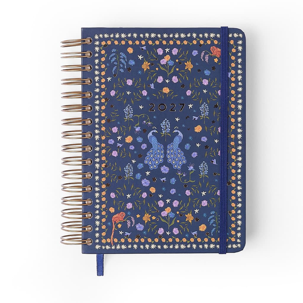 AGENDA PLANNER WIRE-O 2027 RELICARIO DIARIA A5 REALEZA MARINHO