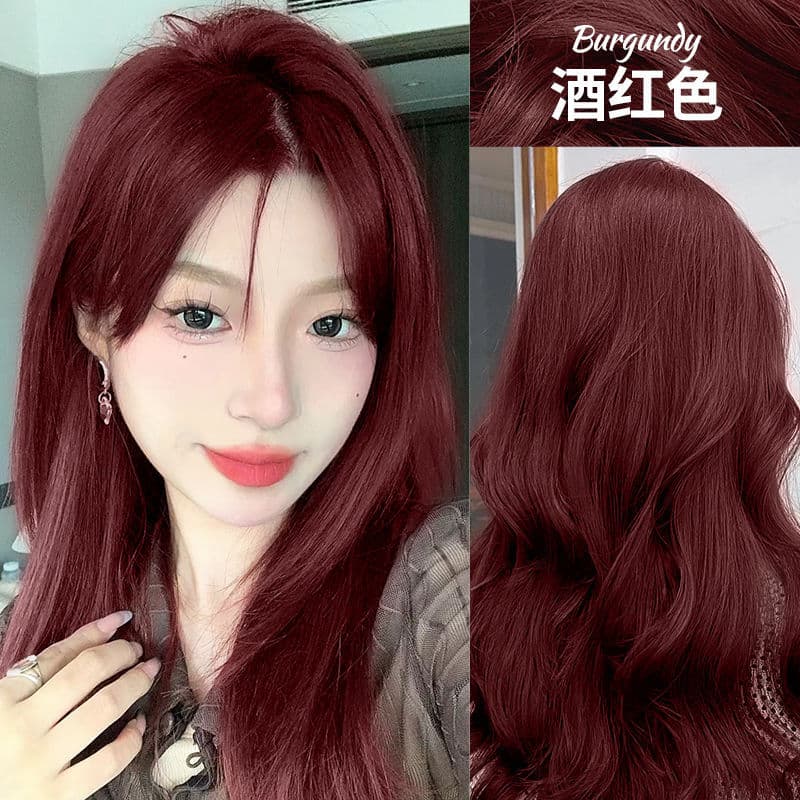 Vinho tinto tintura de cabelo você mesmo tingimento planta de clareamento de cabelo 2025 cor Popular tintura de cabelo c