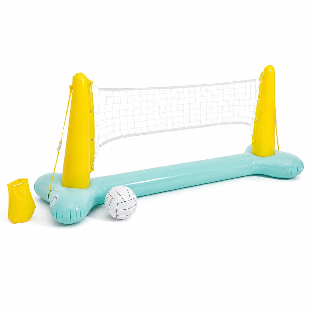 Kit Volei Voleibol Inflavel para Piscina com Rede Bola Jogo Aquático Infantil