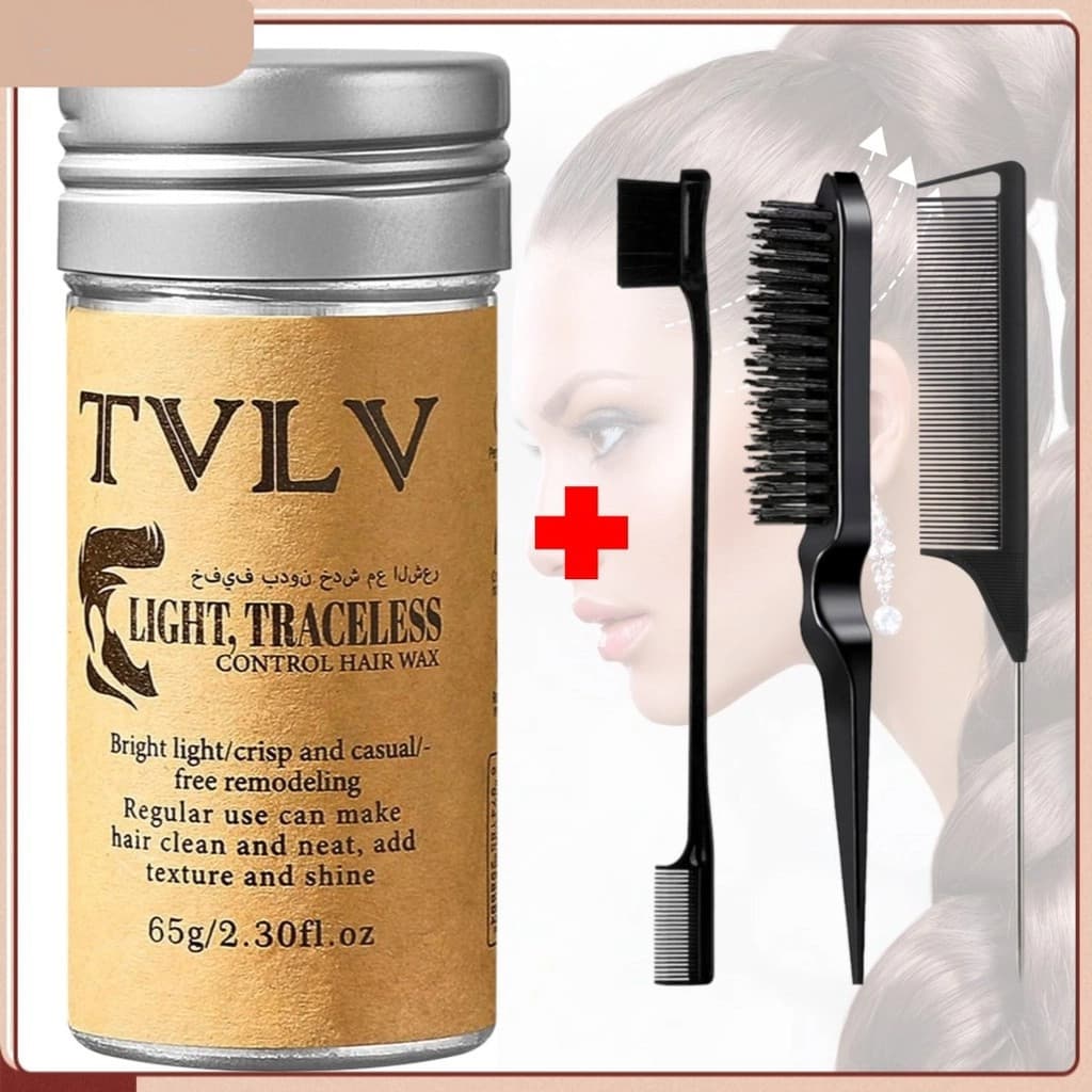 Anti-Frizz Cabelo Encaracolado Cera Stick Creme Modelador Suavizante Estilo Sólido-UF