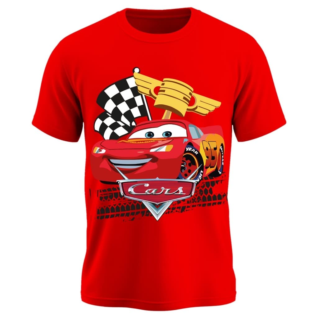 Camisa Carros Lightning McQueen Infantil Juvenil Alta Qualidade Promoção ENVIO IMEDIATO!