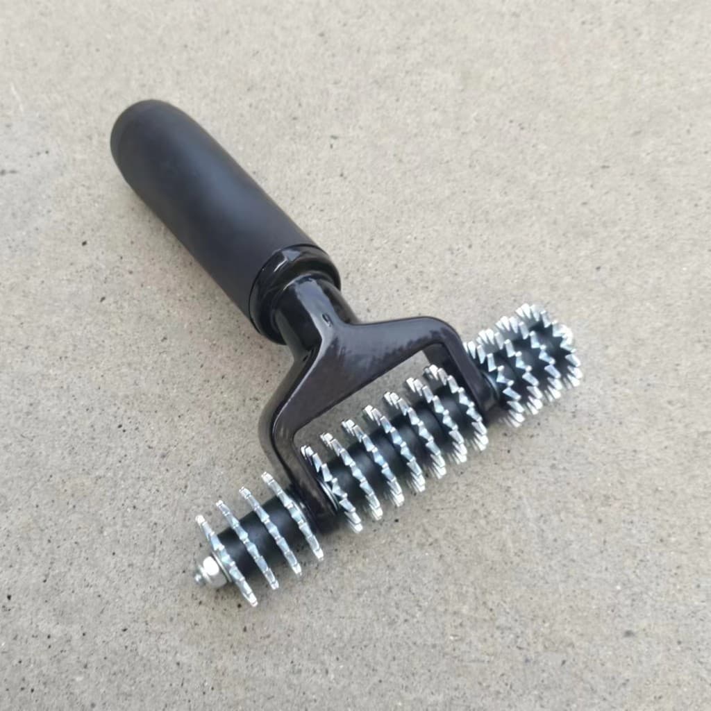 Roda de rolamento de carpete, costura de carpete, rolo de dente plano