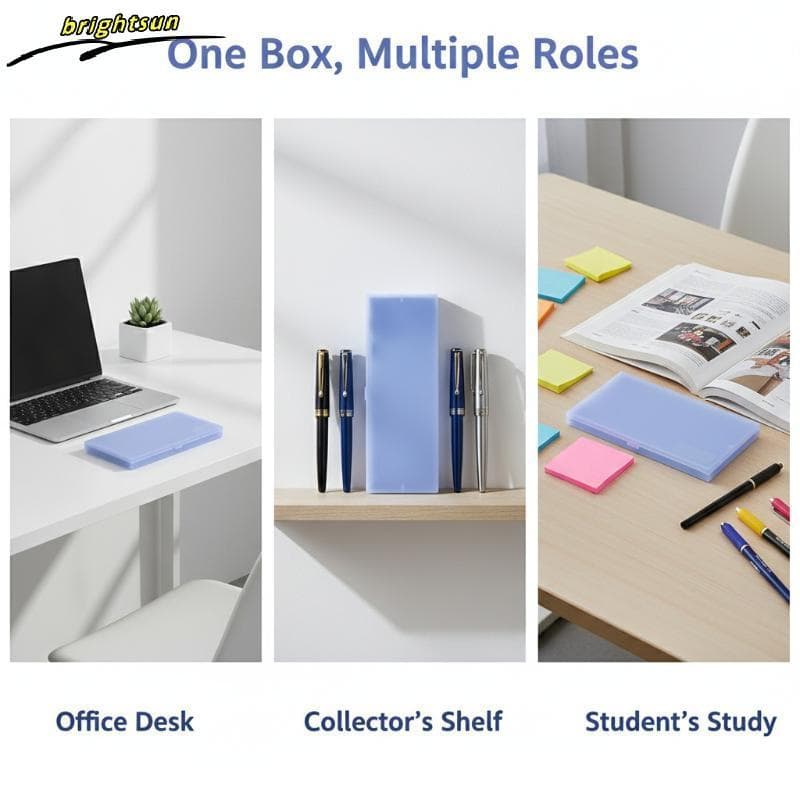 MultiSlot Pen Organizer Caixa Suporte De Papelaria De Plástico Rígido À Prova D'água Para Uso Em Mesa De Escritório , Es