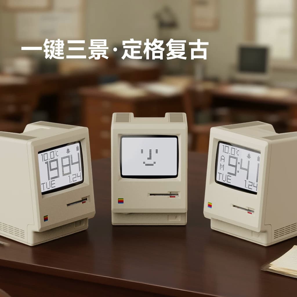 Despertador Retro nostálgico Desktop relógio eletrônico jogo de mesa criativo presente aniversário para namorado