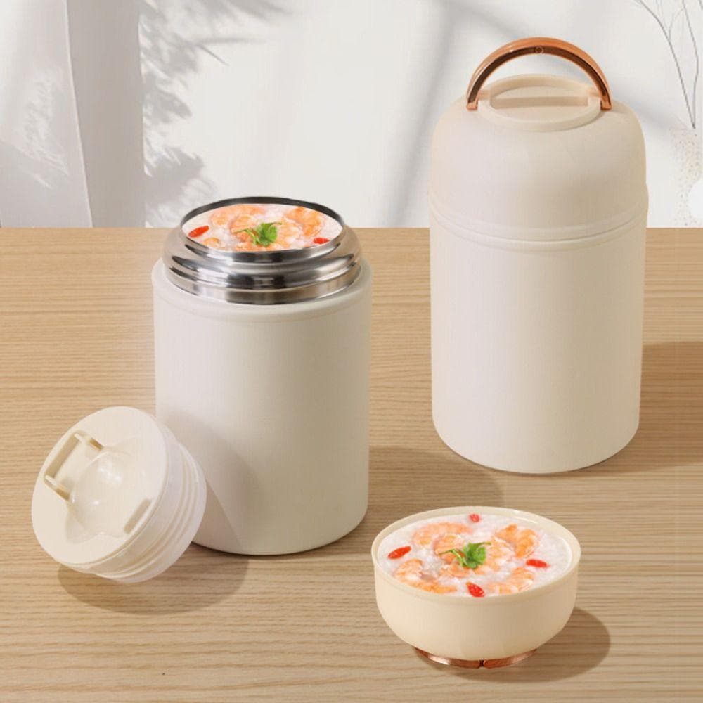 Frasco Térmico Para Alimentos , Copo De Sopa Térmica Portátil De 500ml , Lancheira Aço Inoxidável De Dupla Camada , Esco