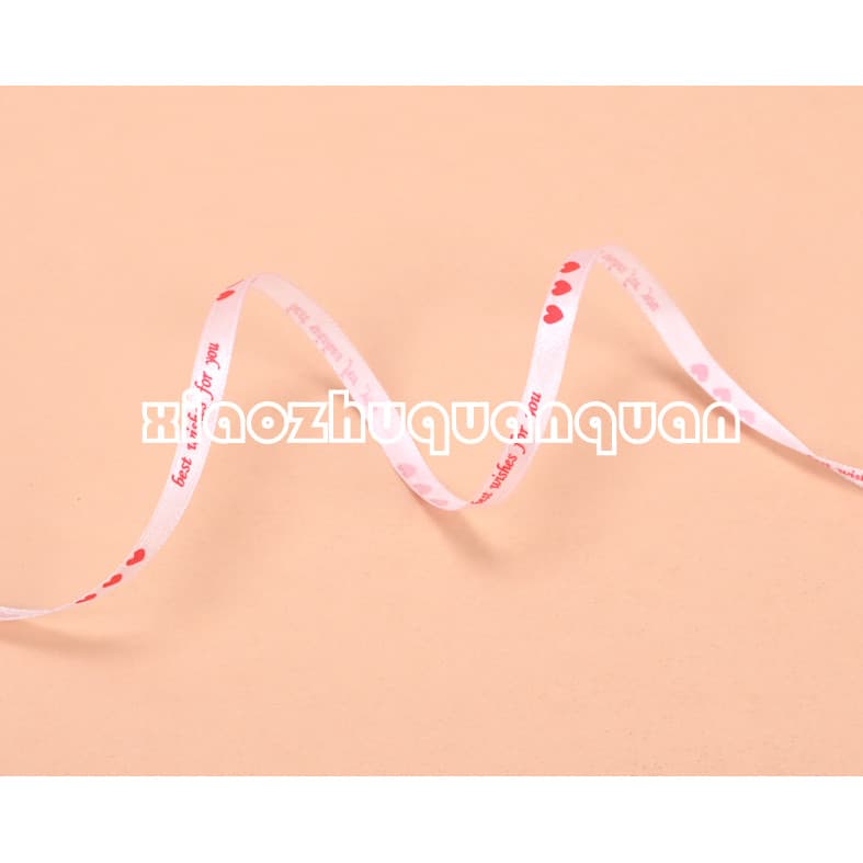Círculo de leitão-0.6CM fundo branco fita impressa vermelha 6.8 Yuan/rolo/25 jardas embalagem Mooncake