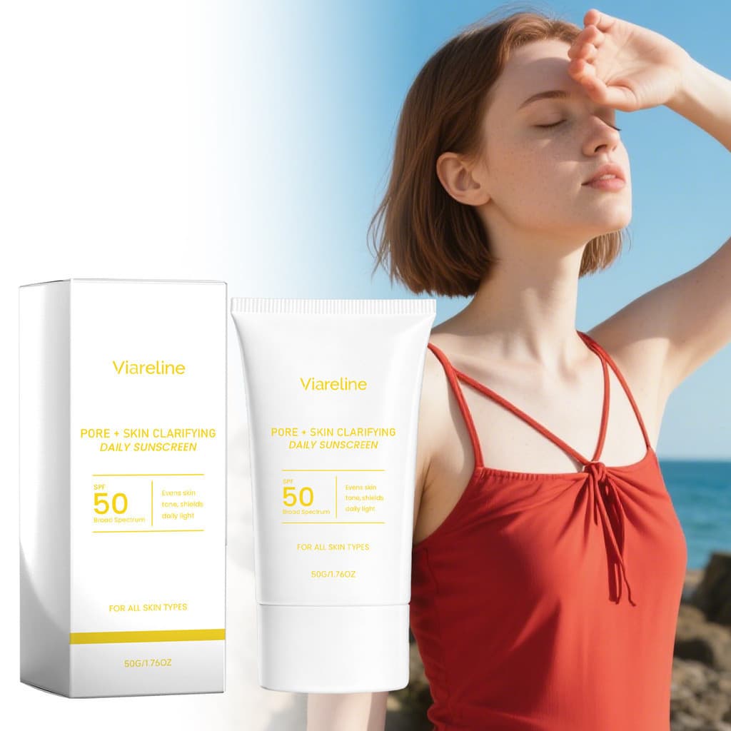 Creme de Proteção Diária Leve de 50g - Protetor Solar de Amplo Espectro SPF 50, Hidratante e Não Oleoso, Proteção Nutrit