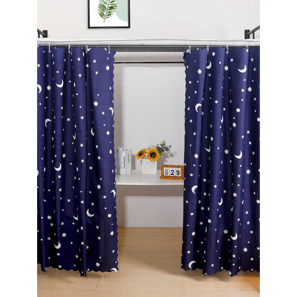 Cortina de cama estendida aumentada beliche superior inferior cortina de mesa Semi-Blackout pano quarto cortinas univers