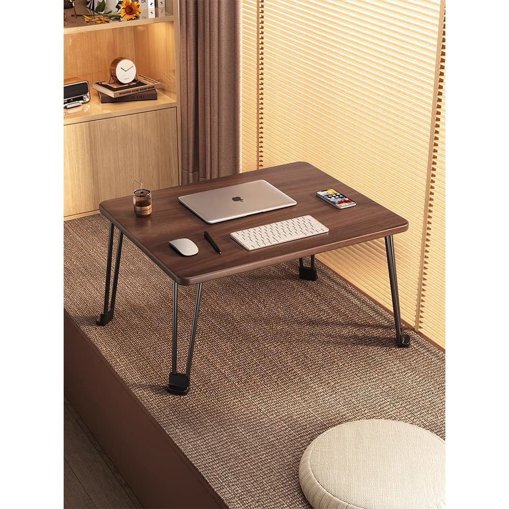 Cama Baipu Mesa pequena Mesa dobrável para Laptop Quarto Mesa com janela saliente Mesa de cama preguiçosa Dormitório est