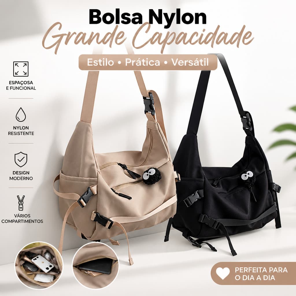 Unissex Bolsa Tiracolo Bolsa De Grande Capacidade Bolsa De Hip-Hop Esportiva Casual Adequado Para Escola E Viagens