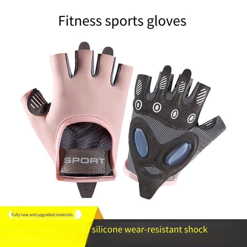 Luvas De Fitness Com Meio Dedo , Antiderrapante , Resistente Ao Desgaste , Treinamento De Academia , Ciclismo , Esportiv