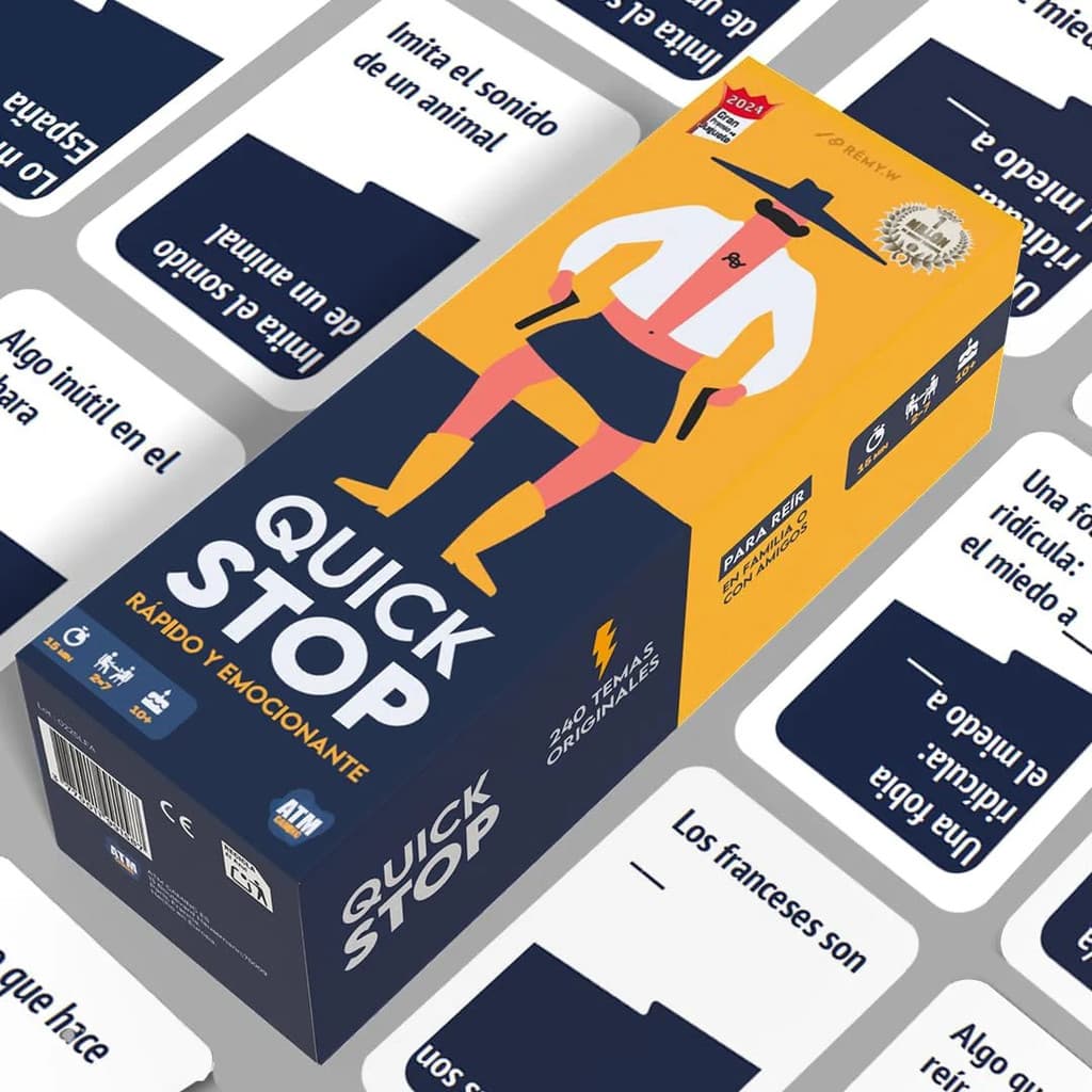 QUICK STOP Jogo de Cartas para Festas Jogo de Tabuleiro de Reação Rápida IDQT
