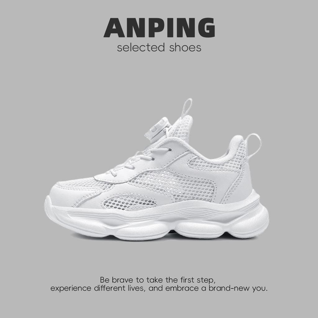 Jinjiang sapatos infantis sapatos esportivos brancos verão respirável malha oca leve meninos meninas tênis de corrida