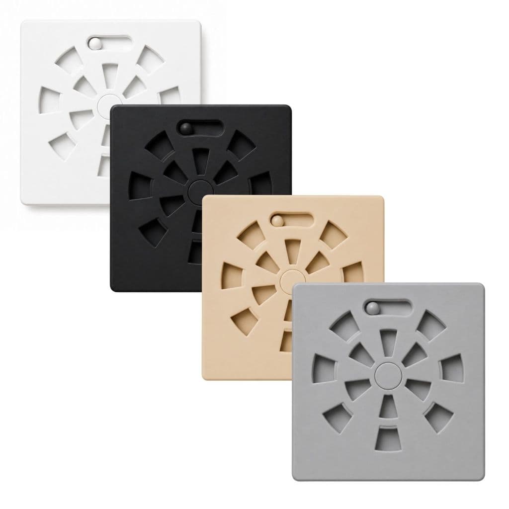 Grelha para Ralo Quadrado Abre e Fecha 10cm Giofer