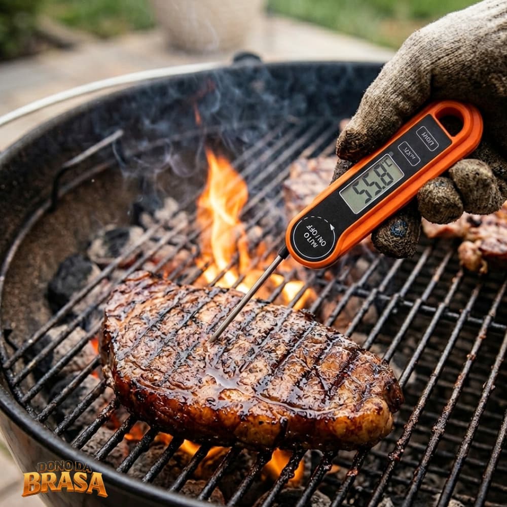 Termômetro Digital Precision BBQ - Leitura Instantânea e Sensor de Alta Precisão