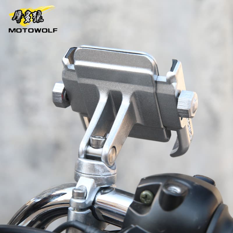 Liga de alumínio suporte do telefone da bicicleta Mountain Bike suporte do telefone da motocicleta elétrica quadro naveg