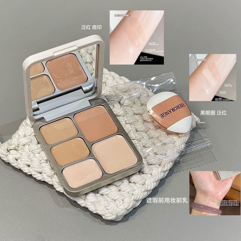Paleta de corretivo hidratante pasta delicada cobrindo marcas de Acne olheiras iluminando o tom da pele contorno Facial