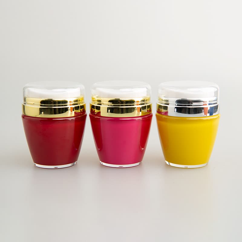 Frasco de creme para vinho multicolorido de 30g, frasco a vácuo de dupla camada AS, frasco dispensador de creme facial,