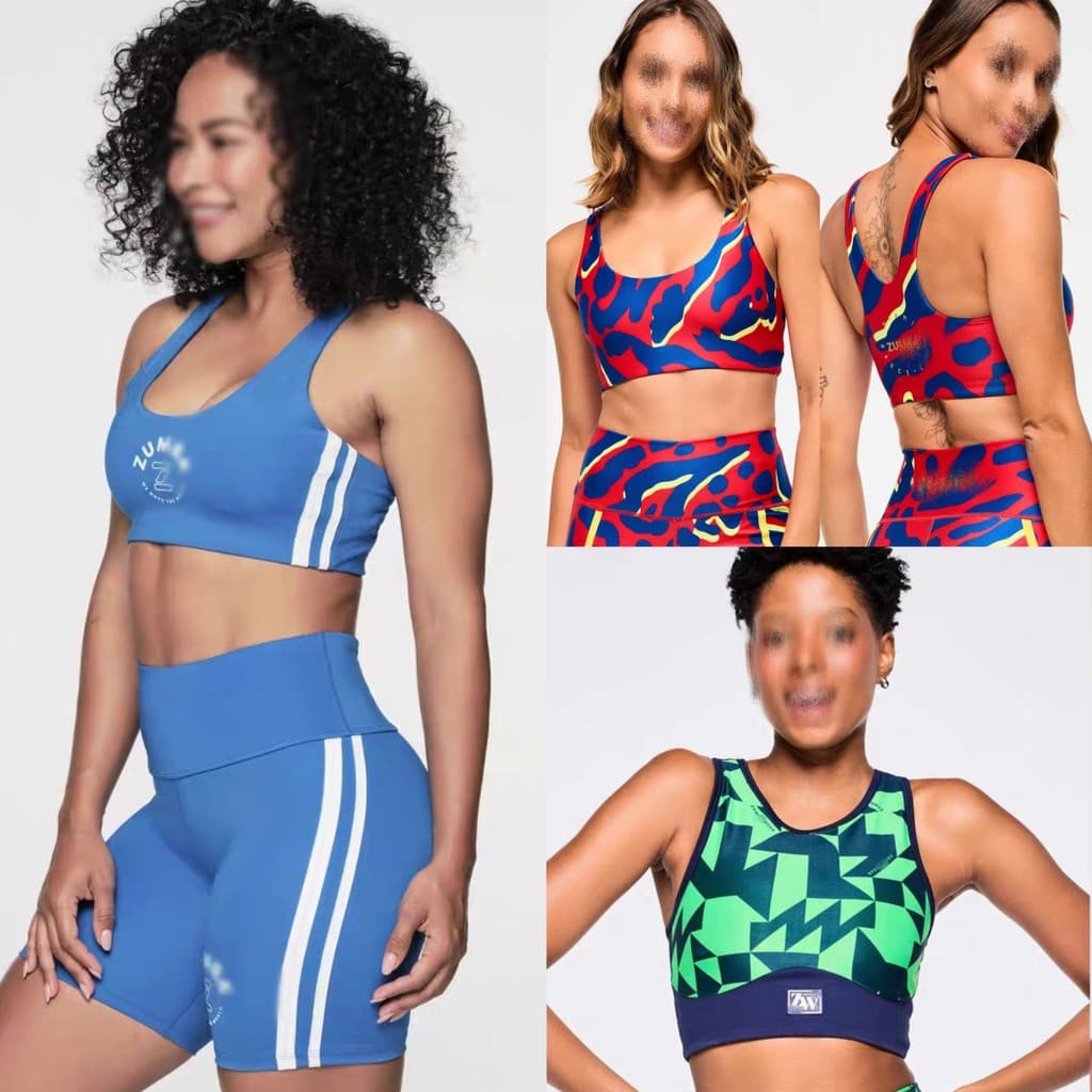 ZW Novo Estilo 2025 Roupas Esportivas Femininas Masculinas Estilo Curto Linda Barra Traseira Verde