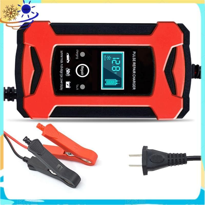 [Le's Shop] Carregador De Bateria De Carro De Carregamento Rápido Inteligente 12V 6A Com Função De Reparo De Pulso Para