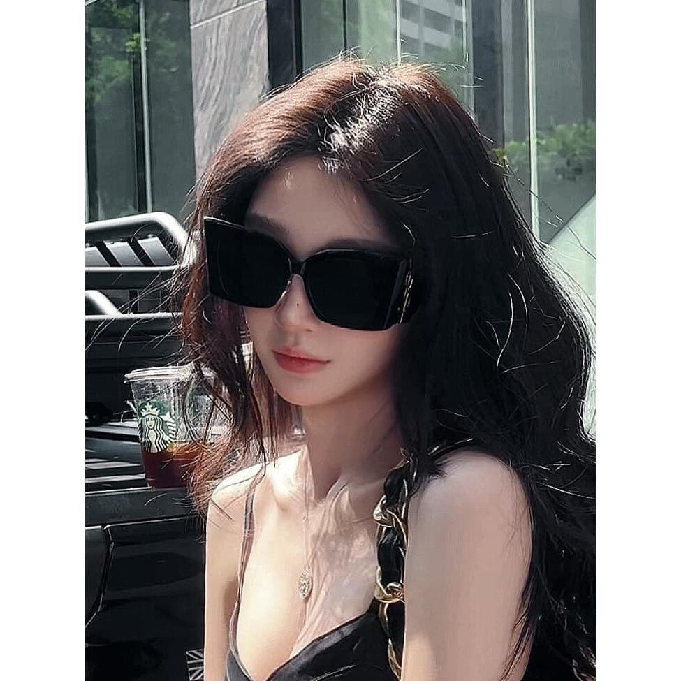 oculos de sol óculos de sol quadrado feminino óculos feminino de sol óculos de sol feminino com proteção uv W Yang Shuli