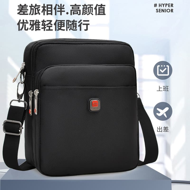 Bolsa de ombro masculina bolsa mensageiro lona pequena mochila 2026 novo estilo viagem viagem de negócios solo viagem