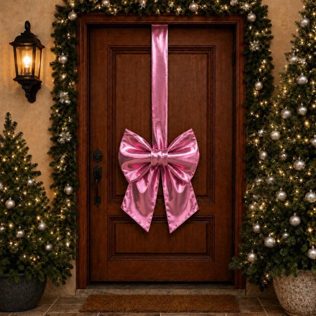 Escapulário De Porta Laço Guirlanda Enfeite Decoração Natal