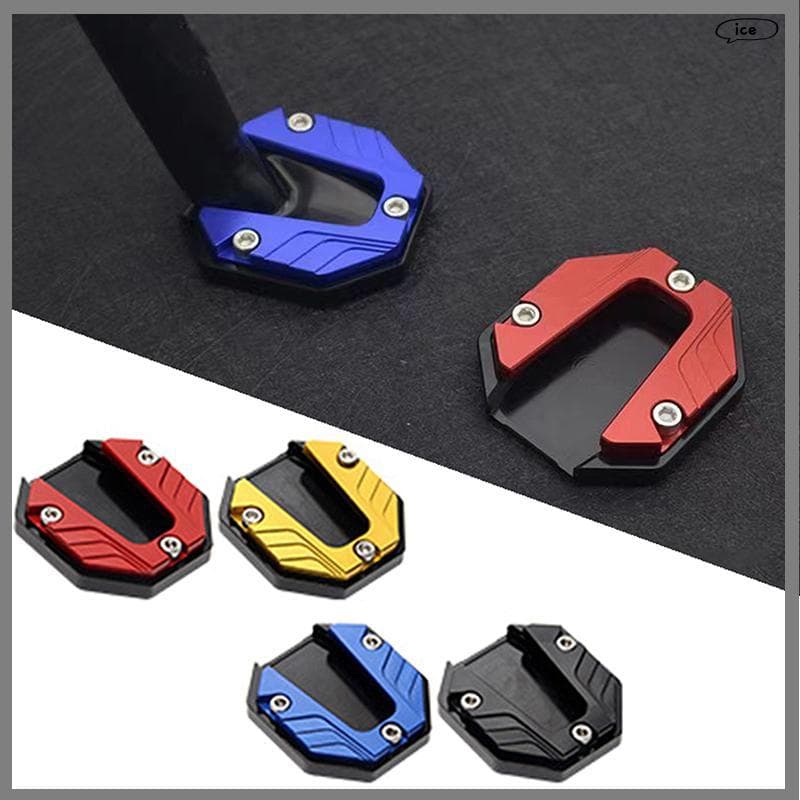 Du Scooter Motocicleta Bicicleta Kistand Extensor Pé Suporte Lateral Extensão Almofada Placa De Anti-skid Base Ampliada