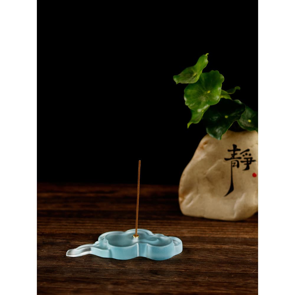 Método antigo vitrificado nuvem auspiciosa chá Pet incenso simples incenso vara mesa de chá ornamentos linha Agarwood sâ