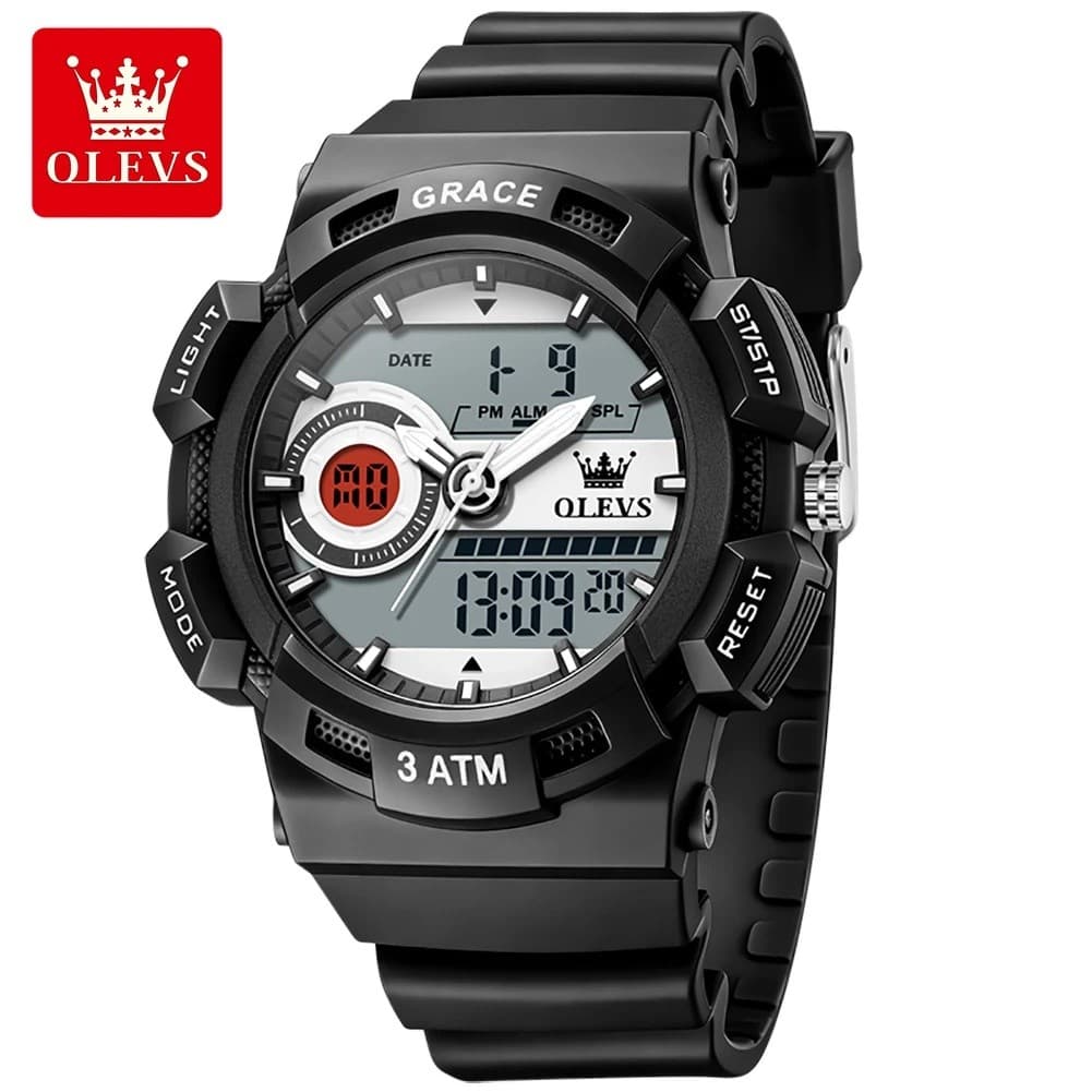 OLEVS 1121 Moda Luxo À Prova Dwaterproof Água Luminosa Esportes Legal Relógio De Pulso Digital Senhora Mulher Presente E