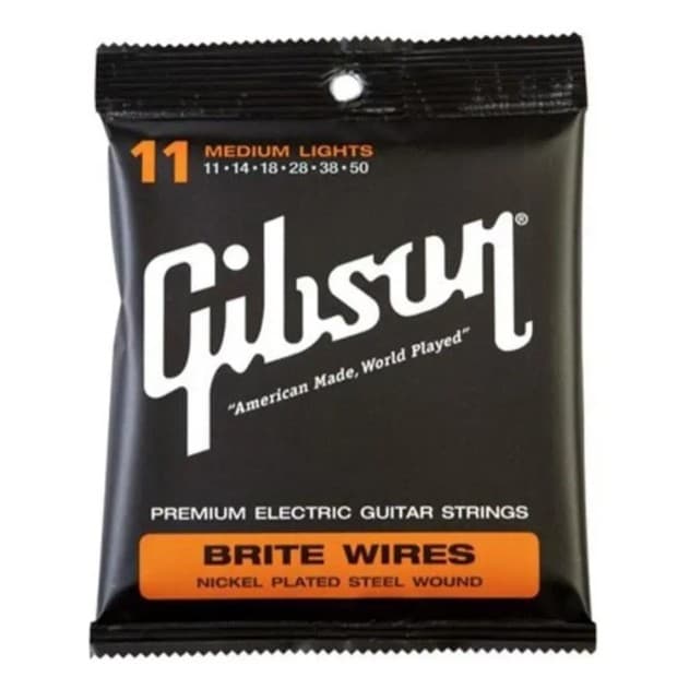 Encordoamento Guitarra Gibson 011-050 Brite Wires