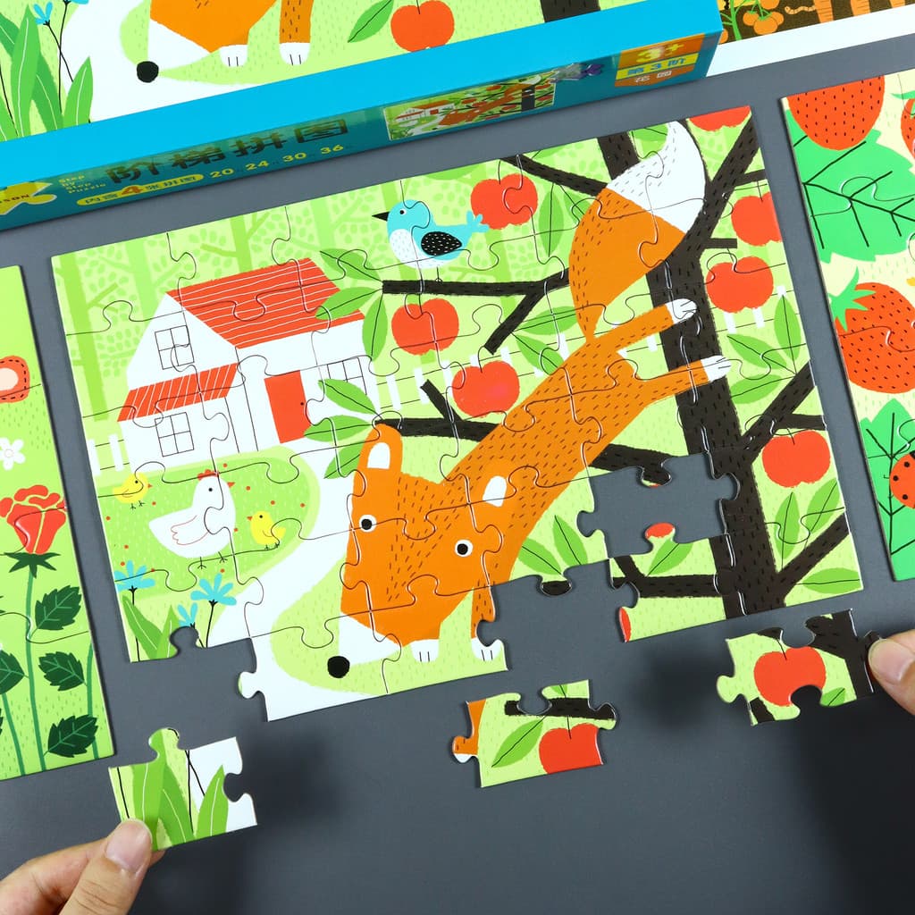 Escada infantil quebra-cabeça 2-3-6 anos de idade bebê concentração quebra-cabeça mapa plano quebra-cabeça jardim de inf